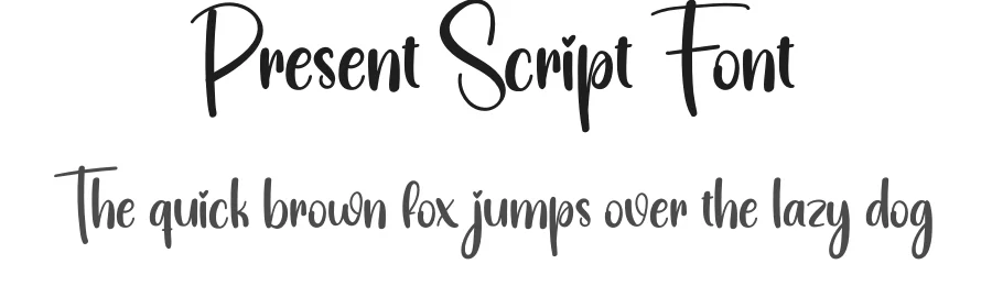 Present Script Font by creativeletter — Script Handwritten Font