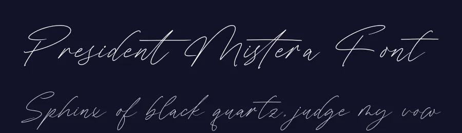President Mistera Font by stylishtype.co — Script Handwritten Font — thumbnail 2