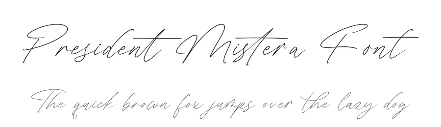 President Mistera Font by stylishtype.co — Script Handwritten Font