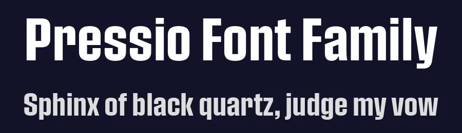 Pressio Font Family by Signal — Sans Serif Font — thumbnail 2