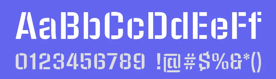 Pressio Stencil Font Family by Signal Type Foundry — Sans Serif Font — thumbnail 3