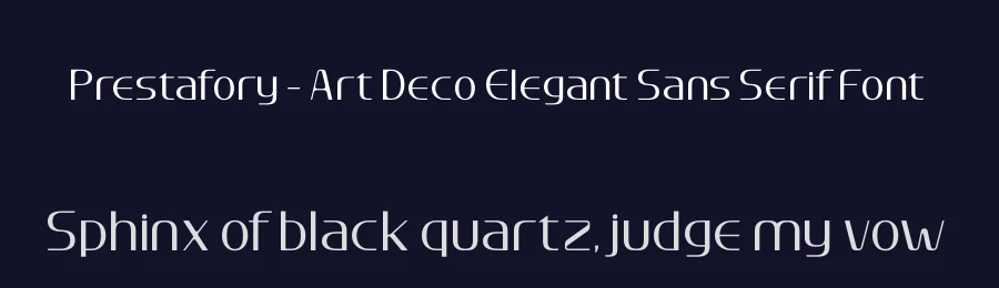 Prestafory – Art Deco Elegant Sans Serif Font by timelesstype.co — Sans Serif Font — thumbnail 2