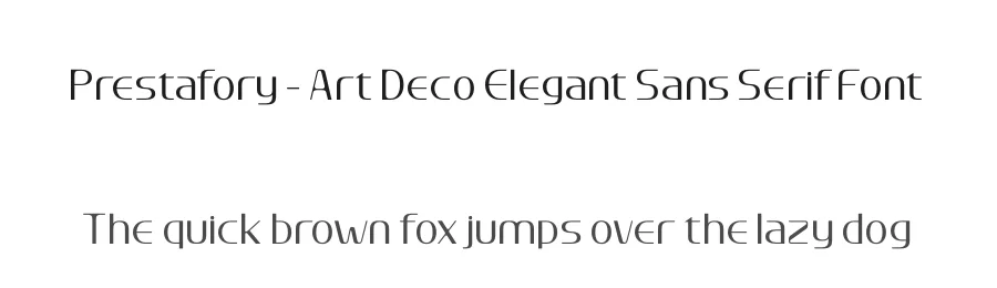 Prestafory – Art Deco Elegant Sans Serif Font by timelesstype.co — Sans Serif Font
