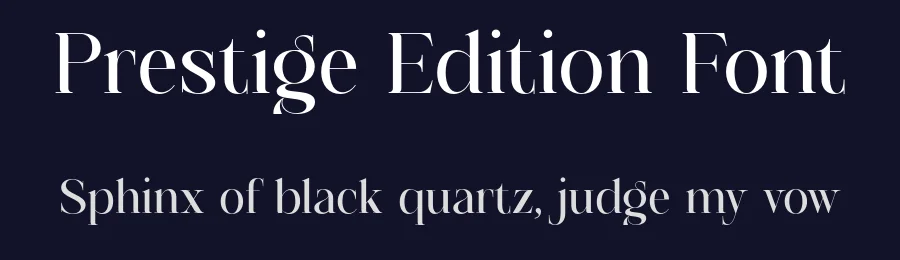 Prestige Edition Font by Shakira Studio — Serif Font — thumbnail 2
