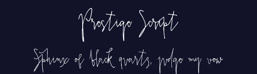 Prestige Script by mycandythemes — Script Handwritten Font — thumbnail 2