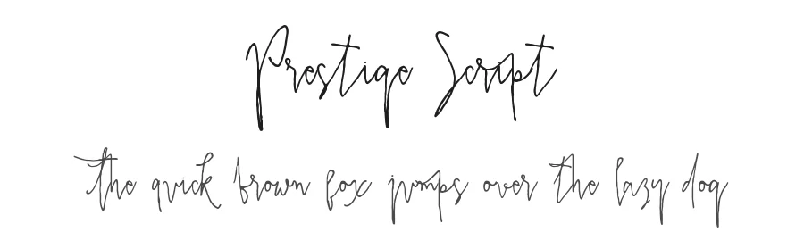 Prestige Script by mycandythemes — Script Handwritten Font
