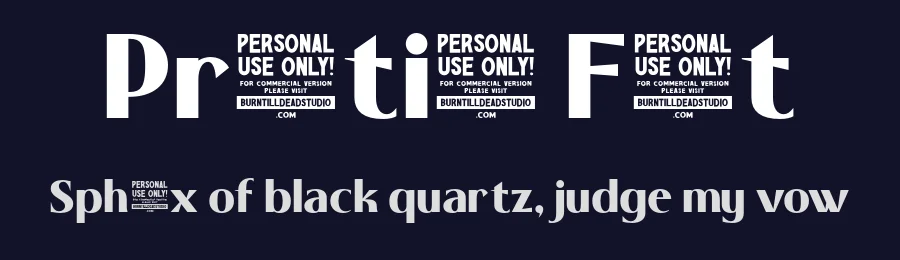 Prestion Font by burntilldead — Display Font — thumbnail 2