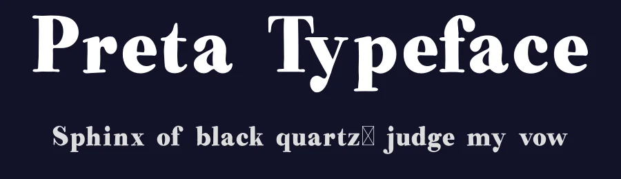 Preta Typeface by vp_creative_shop — Serif Font — thumbnail 2
