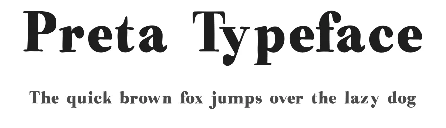 Preta Typeface by vp_creative_shop — Serif Font