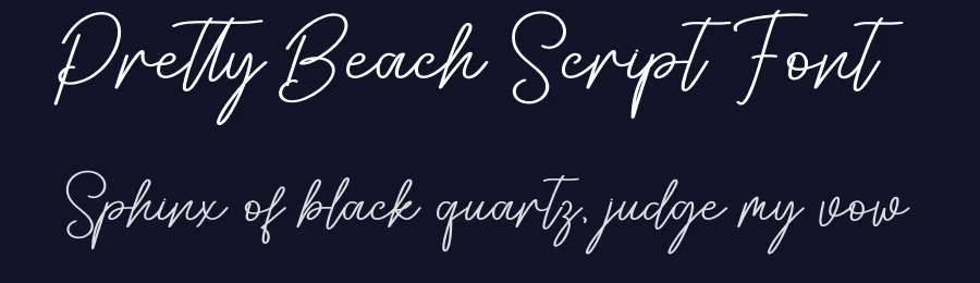 Pretty Beach Script Font by creativeletter — Script Handwritten Font — thumbnail 2