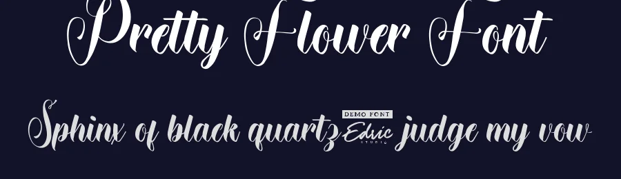 Pretty Flower Font by edricstudio — Script Handwritten Font — thumbnail 2