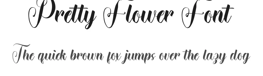 Pretty Flower Font by edricstudio — Script Handwritten Font