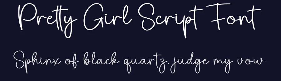 Pretty Girl Script Font by creativeletter — Script Handwritten Font — thumbnail 2