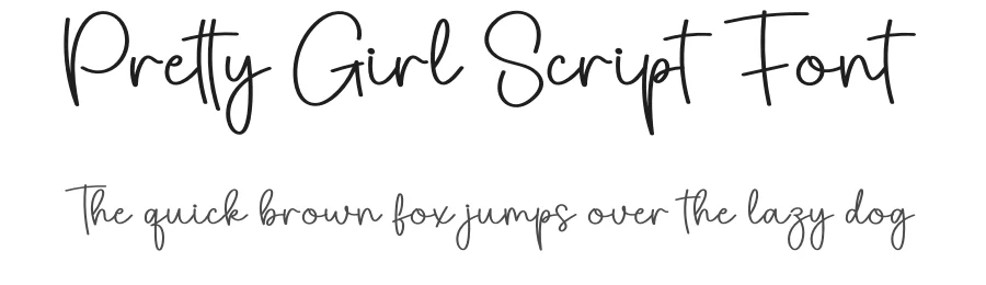 Pretty Girl Script Font by creativeletter — Script Handwritten Font