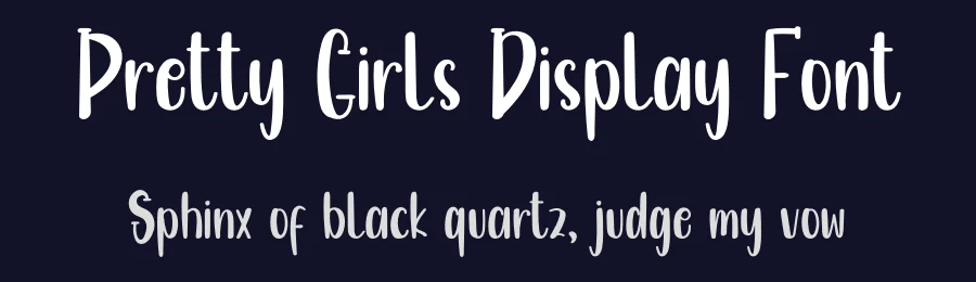 Pretty Girls Display Font by inermediaSTUDIO — Display Font — thumbnail 2