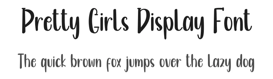 Pretty Girls Display Font by inermediaSTUDIO — Display Font