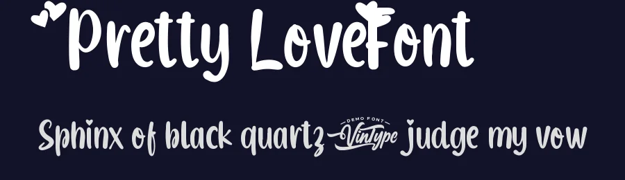 Pretty Love Font by VinType — Display Font — thumbnail 2