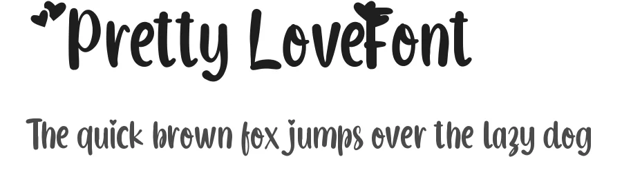 Pretty Love Font by VinType — Display Font