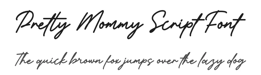 Pretty Mommy Script Font by keithzo — Script Handwritten Font
