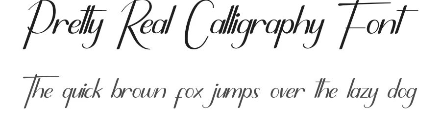 Pretty Real Calligraphy Font by nihstudio — Script Handwritten Font
