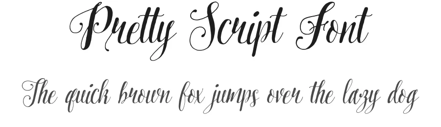 Pretty Script Font by Gfont — Script Handwritten Font