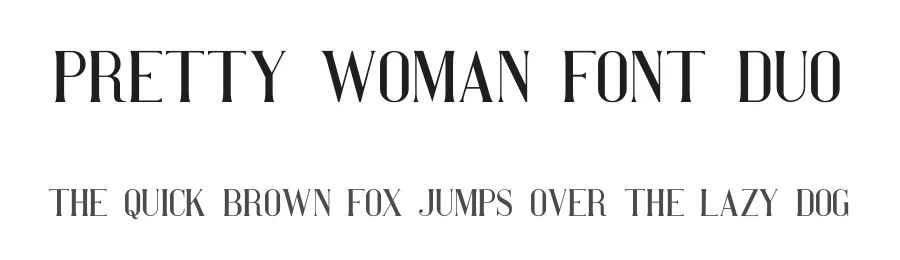 Pretty Woman Font Duo by typeline studio — Serif Font