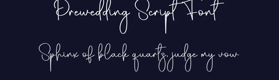 Prewedding Script Font by creativeletter — Script Handwritten Font — thumbnail 2