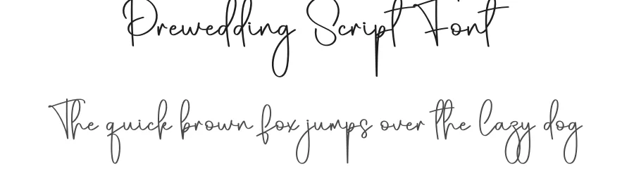 Prewedding Script Font by creativeletter — Script Handwritten Font