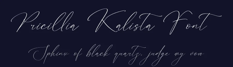 Pricillia Kalista Font by perspectype — Script Handwritten Font — thumbnail 2