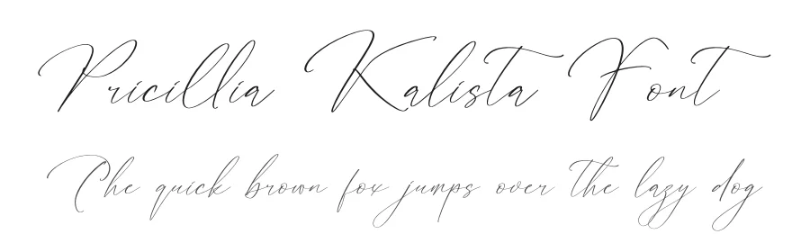 Pricillia Kalista Font by perspectype — Script Handwritten Font