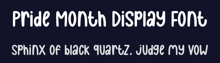 Pride Month Display Font by Craftedtype — Decorative Font — thumbnail 2