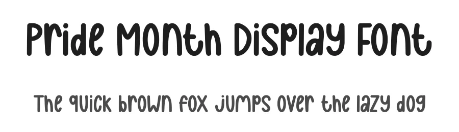 Pride Month Display Font by Craftedtype — Decorative Font