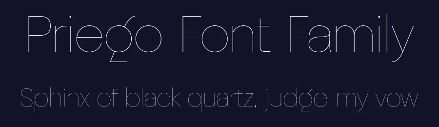 Priego Font Family by Ryul Davidson — Sans Serif Font — thumbnail 2