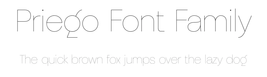 Priego Font Family by Ryul Davidson — Sans Serif Font
