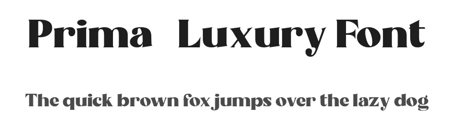 Prima – Luxury Font by madeDeduk — Display Font