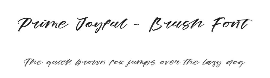 Prime Joyful – Brush Font by stylishtype.co — Script Handwritten Font