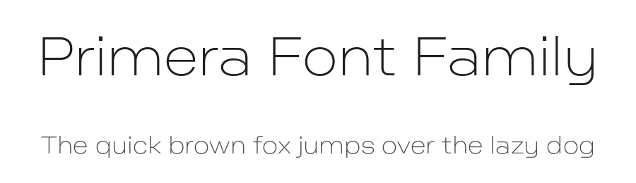 Primera Font Family by Nootype β Sans Serif Font