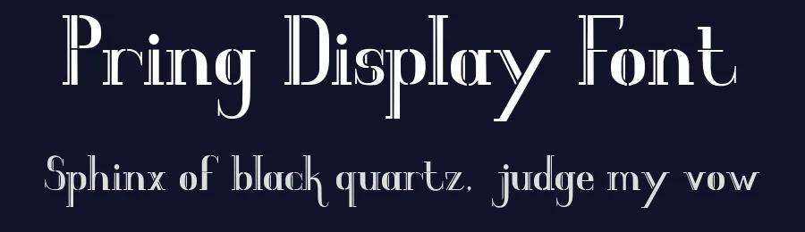 Pring Display Font by Alicia Wayl — Display Font — thumbnail 2