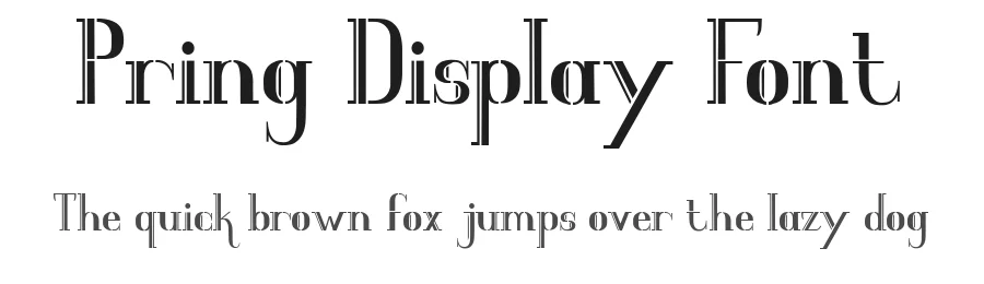 Pring Display Font by Alicia Wayl — Display Font