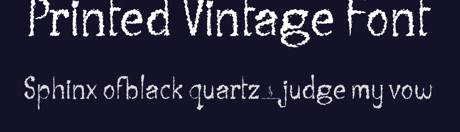 Printed Vintage Font by JSHcreates — Decorative Font — thumbnail 2