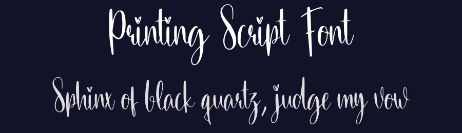Printing Script Font by creativeletter — Script Handwritten Font — thumbnail 2