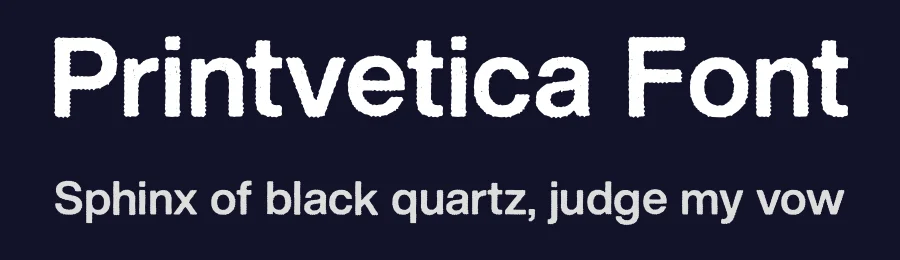 Printvetica Font by javier guaschetti — Sans Serif Font — thumbnail 2