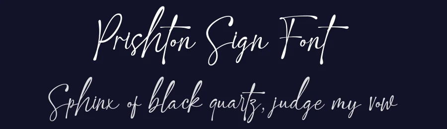 Prishton Sign Font by HansCo — Script Handwritten Font — thumbnail 2
