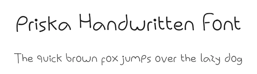 Priska Handwritten Font by jetsmax — Display Font