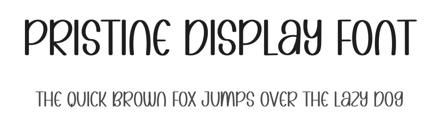 Pristine Display Font by inermediaSTUDIO — Display Font