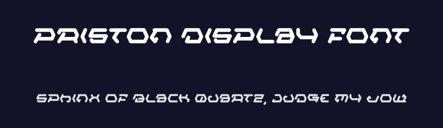 Priston Display Font by Dhabee — Display Font — thumbnail 2