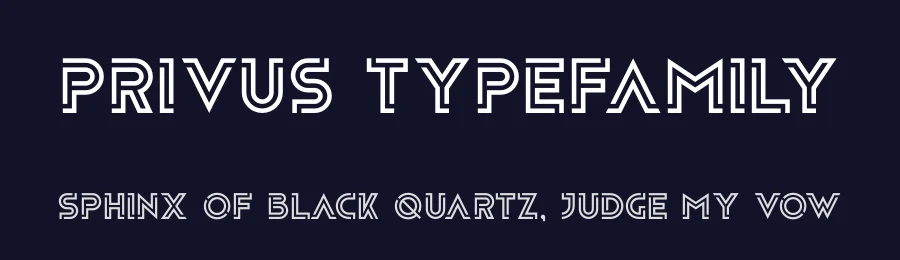 Privus Typefamily by Yasin Yalçın — Display Font — thumbnail 2