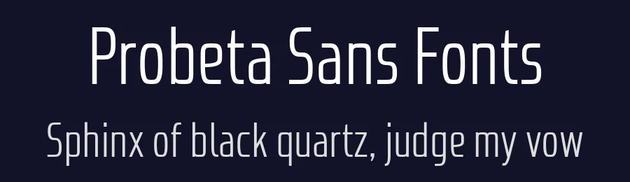 Probeta Sans Fonts by defharo — Sans Serif Font — thumbnail 2
