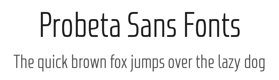Probeta Sans Fonts by defharo — Sans Serif Font