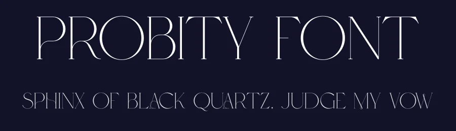 Probity Font by vpcreativeshop — Decorative Font — thumbnail 2
